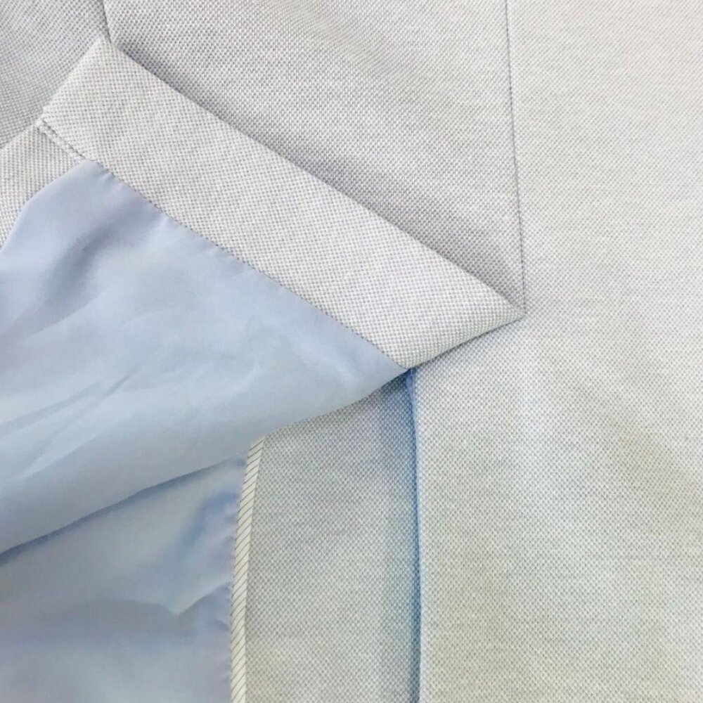 Talbots Tailored Light Blue Knit Blazer • Petite 8P • Elevated Casual Workwear - Picture 6 of 12